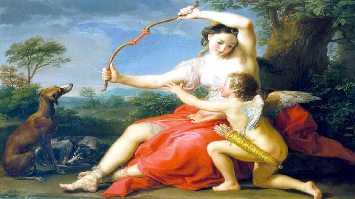Amor Cupido Mythologie Gott Personifikation Liebe Knabe Pfeil Bogen · AVENTIN Storys