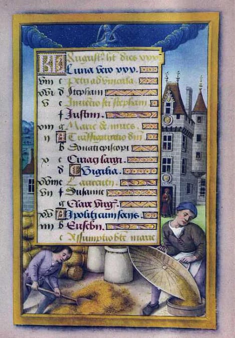 08 · August · Kalenderblatt · AVENTIN Storys